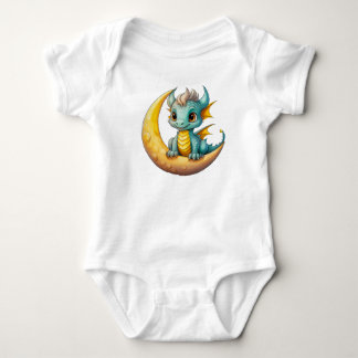 Baby Drake på månen – Fantasidesign för småbarn T Shirt