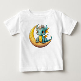 Baby Drake på månen – Fantasidesign för småbarn T Shirt
