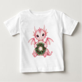 Baby-Drake som håller krans Holiday-illustration T Shirt