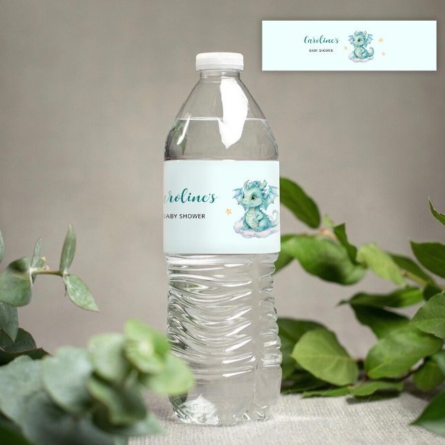Baby-Drake Vattenflaskor Etikett (Skapare uppladdad)