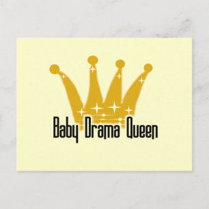 Baby Drama Queen Tshirts och Gifts Vykort