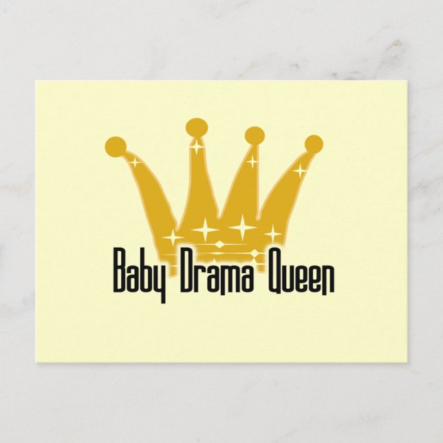 Baby Drama Queen Tshirts och Gifts Vykort (Framsida)