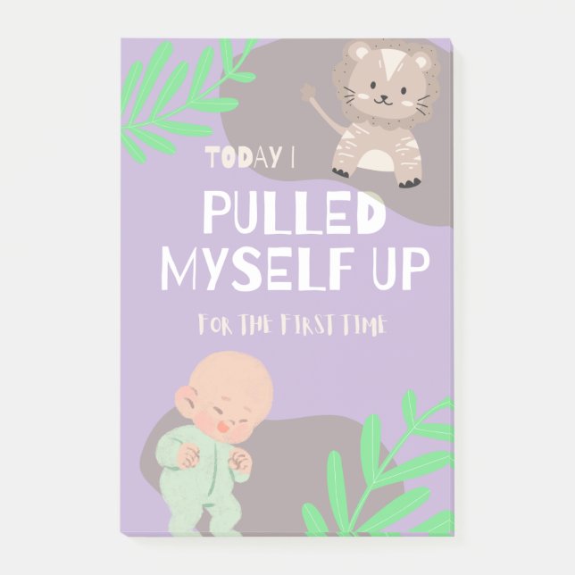 Baby drog upp dagen post-it block (Framsida)