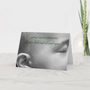 Baby drömmar kort