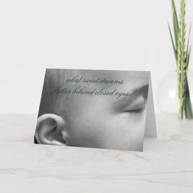 Baby drömmar kort (Framsida)