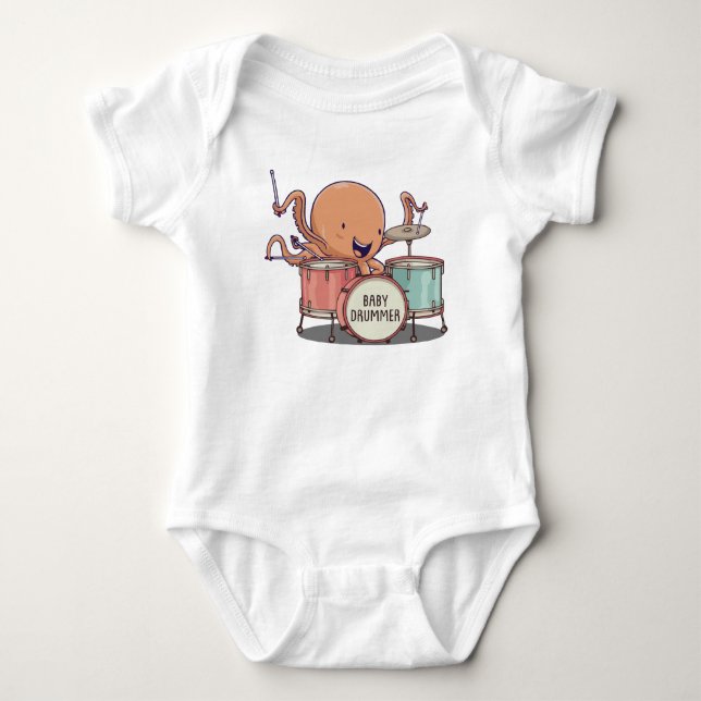 Baby Drummer T Shirt (Framsida)