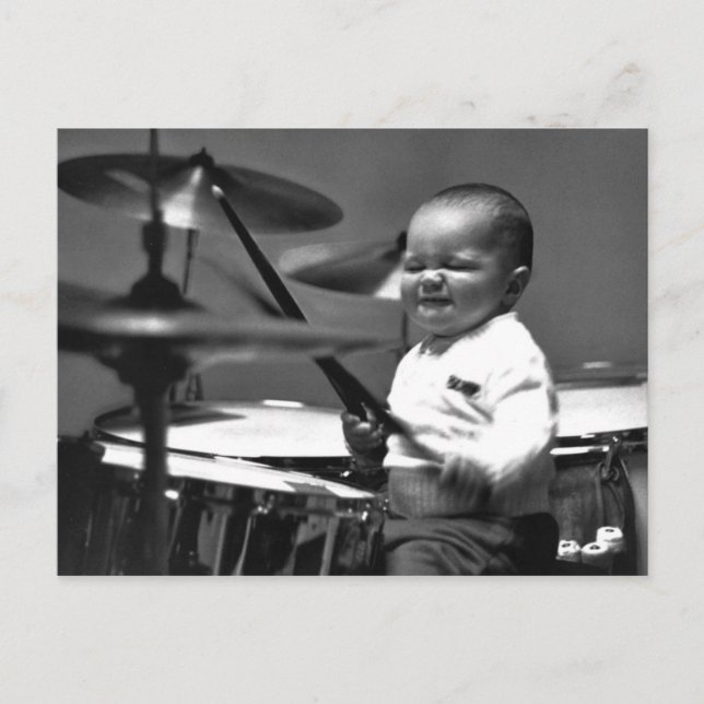 Baby Drummer-vykort Vykort (Framsida)