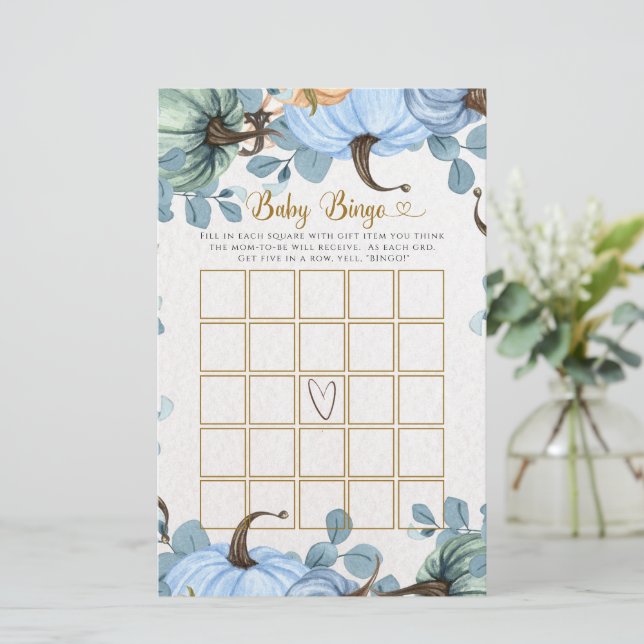 Baby dusch bingo-spel (Stående Fram)