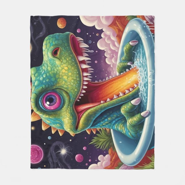 Baby dusch Dino-Mite Fleecefilt (Framsidan)