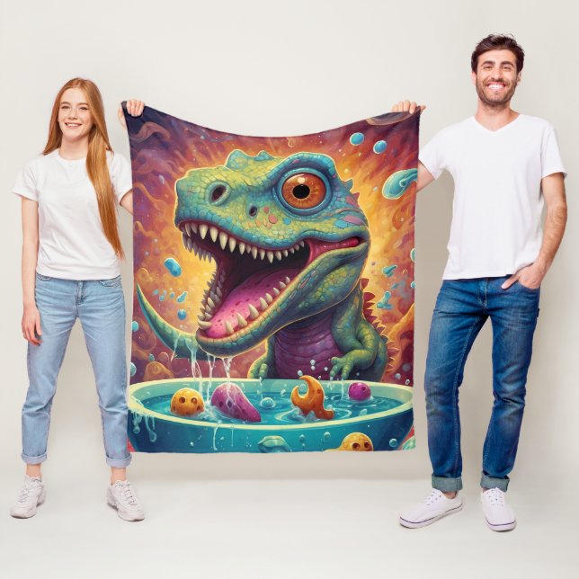 Baby dusch Dino-Mite Fleecefilt (På plats)