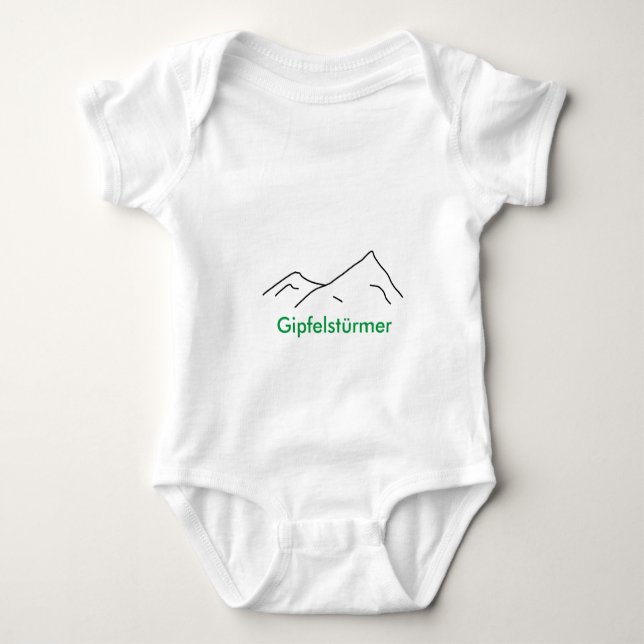 Baby Einteiler Gipfelstürmer T Shirt (Framsida)