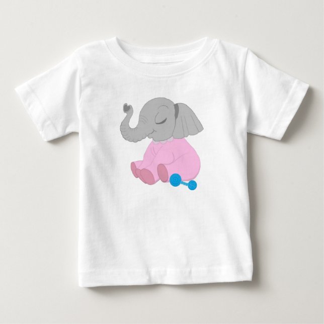 Baby elefant baby t-shirt (Framsida)