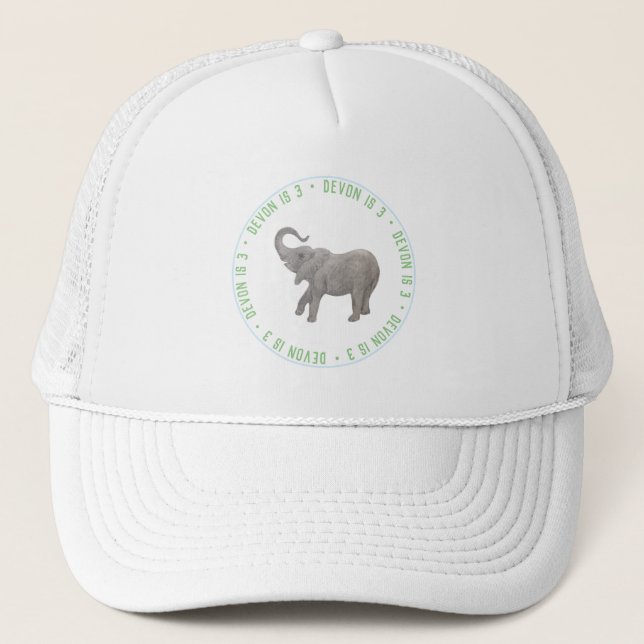 Baby Elefant Blå Hedersgäst Keps (Framsida)