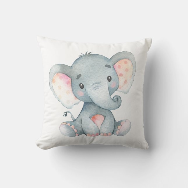 Baby Elefant Kudde (Framsida)