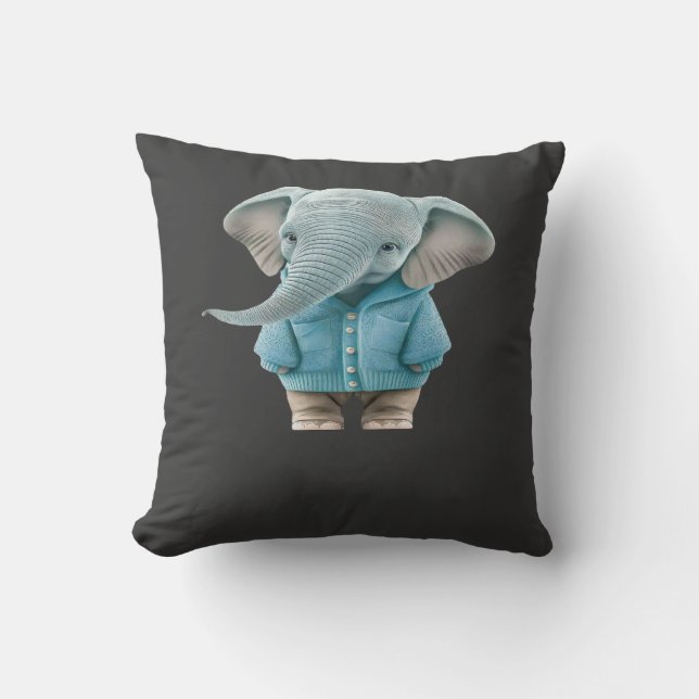Baby Elefant Kudde (Framsida)