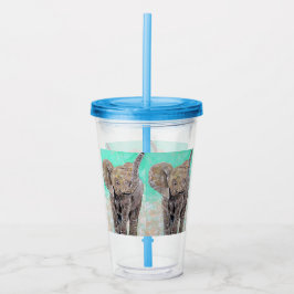 Baby Elefant målning Take Away Mugg