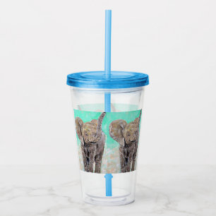 Baby Elefant målning Take Away Mugg