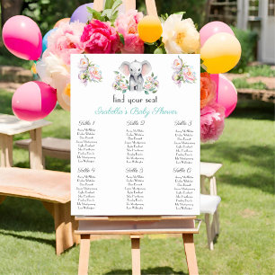 Baby Elefant Påfågelsblommor, Eukalyptus Placering Poster