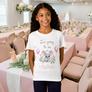 Baby Elefant Påfågelsblommor, Eukalyptus Storesyst T Shirt