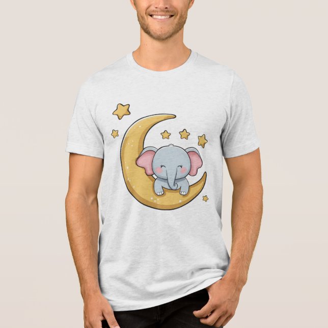 Baby elefant sover t shirt (Framsida)