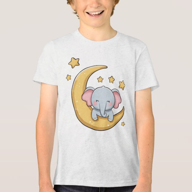 Baby elefant sover t shirt (Framsida)