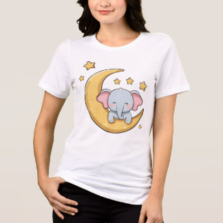 Baby elefant sover t shirt