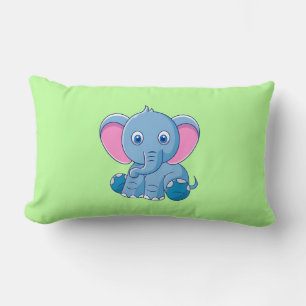 Baby Elefant Tecknad Clipart-64832 Lumbarkudde
