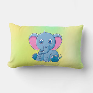 Baby Elefant Tecknad Clipart-64832 Lumbarkudde