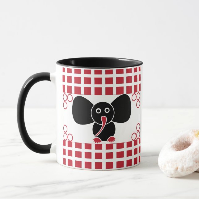 Baby Elefant Tjej För Barn Mugg (Med munk)