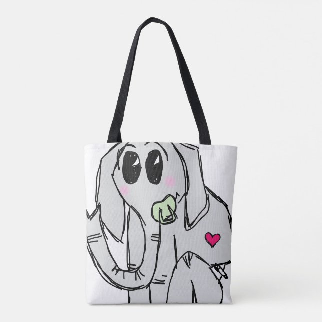 baby elefant tygkasse (Baksida)