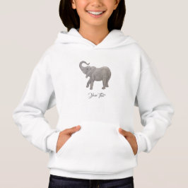 Baby Elefant Vit T Shirt