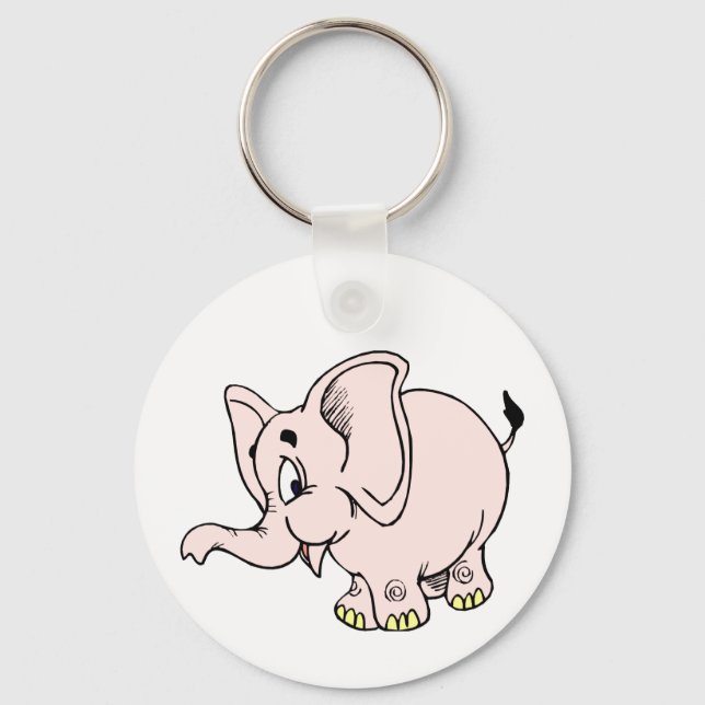 baby-elefantgrafik i rosa.png nyckelring (Framsida)