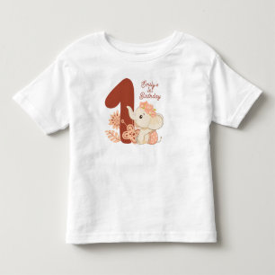 Baby Elephant 1st Birthday T Shirt