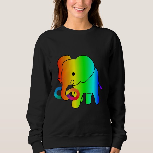 Baby Elephant Autism Acceptance Active T Shirt (Framsida)