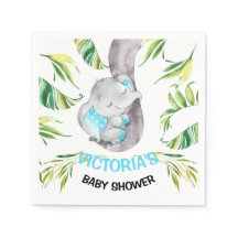 Baby Elephant Baby Shower Birthday Boy