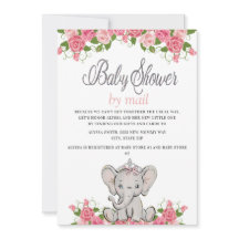 Baby Elephant Baby Shower by Mail