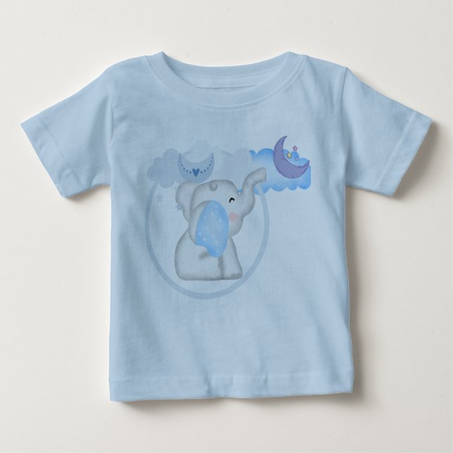 Baby Elephant Baby T-Shirt (Framsida)