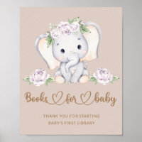 Baby elephant babydusch bokar för baby