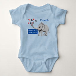 Baby Elephant Big Dream Baby Bodykostym T Shirt