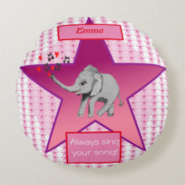 Baby Elephant Big Dream Baby Rund Kudde