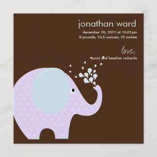 Baby Elephant Birth Notification Meddelande