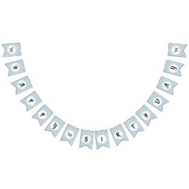 Baby Elephant Birthday Vimplar