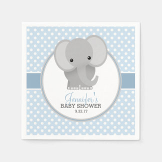 Baby Elephant (blå) babyskor Pappersservett