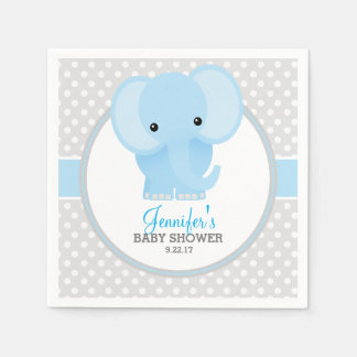 Baby Elephant (blå) babyskor Pappersservett