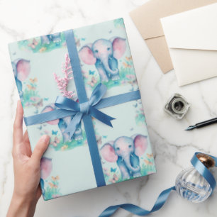 Baby Elephant Boy Birthday Presentpapper