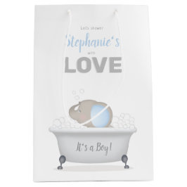 Baby Elephant Bubble Bath Boy Shower
