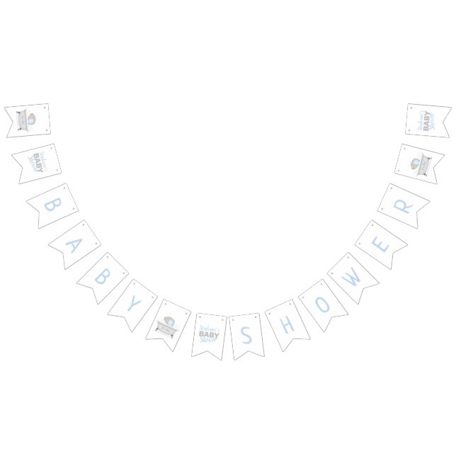 Baby Elephant Bubble Bath Boy Shower Vimplar (Alla)