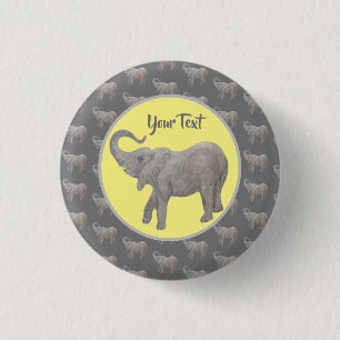 Baby Elephant Button Knapp