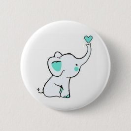 Baby Elephant Button Knapp
