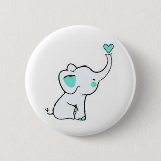 Baby Elephant Button Knapp